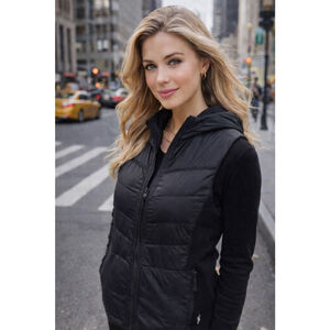 Smartwool Smartloft 60 Hoodie Vest Black Size S Womens Outdoor Insulated Cozy